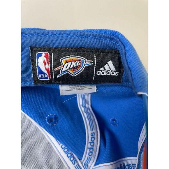 Oklahoma City Thunder OKC NBA Adjustable Snapback Blue Orange Baseball Hat - Picture 5 of 7